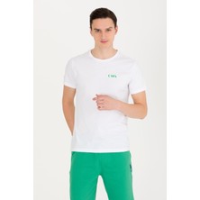 U.S. Polo Assn. Erkek Beyaz Tişört 50264978-VR013