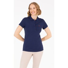 U.S. Polo Assn. Kadın Lacivert Basic T-Shirt 50266348-VR033