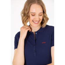 U.S. Polo Assn. Kadın Lacivert Basic T-Shirt 50266348-VR033