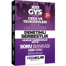 Yediiklim Yayınları 2023 Gys Adalet Bakanlığı Ceza ve Tevkifevleri Genel Müdürlüğü Denetimli Serbestlik Müdür Yardımcılığı Şeflik Soru Bankası