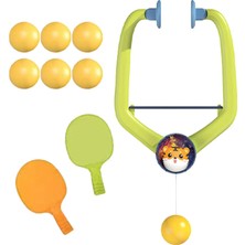 Enjoybuy Kids Kapalı Asılı Masa Tenis Eğitmeni Ebeveyn Çocuk Oyuncak Kendi Kendine Egzersiz Seti Katı Raketler 6balls (Yurt Dışından)