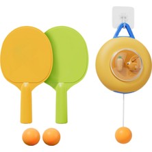 Enjoybuy Tenis Trainer Kendi Eğitim Seti Uygulama Teleskopik Host Pingpong Balls Paddles Bunny Host (Yurt Dışından)