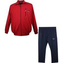 Maruf Shop Erkek Büyük Beden Eşofman Takımı Dekons Kırmızı