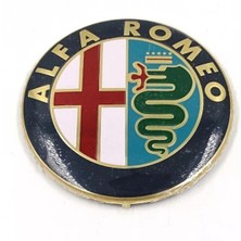 Alfa Romeo 74 mm Ön Arka Logo 1 Adet Amblem