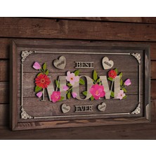 Bk Gift Özel Yapım Anneler Günü Kabartma Figür Temalı Meşe Ağacı Tablo, Ev Dekorasyonu, Duvar Dekoru, Anneye Hediye-6