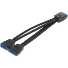 Enjoybuy 1 Ila 4 Usb Ayırıcı Uzantı Kablosu Rgb Işık 200mm (Yurt Dışından)