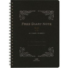 Life Free Diary A5 Telli Siyah Defter Çizgili