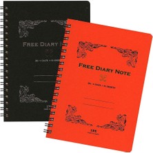 Life Free Diary A5 Telli Siyah Defter Çizgili