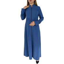 Nazal Kadın Fermuarlı Ferace BGL-P3046