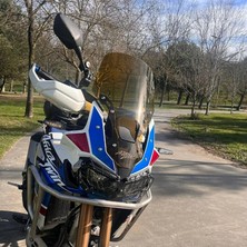 Dubi Store Dubi Motor - Honda CRF1000L Africa Twin Uyumlu Uzun Ön Cam Siperlik