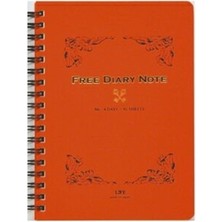 Life Free Diary A5 Telli Turuncu Defter Çizgili