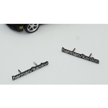 Dk Harman Kordon Hoparlör Krom Metal Tırnaklı Logo Amblem 2 Li Set