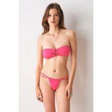 No Gossip Berta Bantlı String Bikini Tek Alt Pembe 239206