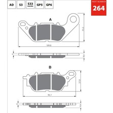 Işıklar Gold Ad 264 Fren Balata Sinter Metal