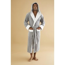 Nuşa Uzun Şalyaka Triga Bambu (Antibakteriyel) Cotton Bayan Bornoz