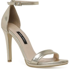 Nine West Delge 3fx Altın Kadın Topuklu Sandalet