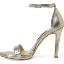 Nine West Delge 3fx Altın Kadın Topuklu Sandalet
