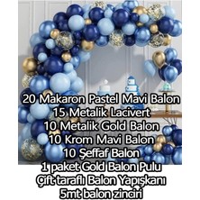 Beysüs Mavi Lacivert 65 Li Balon Zinciri Süsleme Seti 5 Renkli Sünnet 1 Yaş