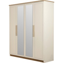 Loriket Gardrop - 4 Kapılı