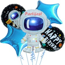 Parti Station  Uzay Yaş Balon Set Uzay Konsept Helyum Balon Set Uzay Doğum Günü Set