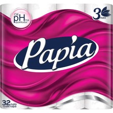 Papia 3 Katlı 32 Rulo Tuvalet Kağıdı