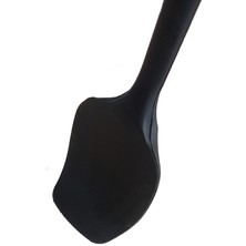 Viarella Yanmaz Yapışmaz Silikon Spatula Yassı Kaşık Seti 6lı Siyah 27cm