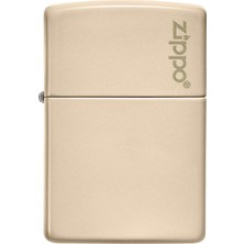 Zippo 49453Zl Flat Sand Logo Çakmak Şık Tasarım ve Rüzgar Geçirmez Özellik