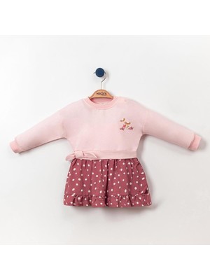 Necix's Fırfırlı Düşük Kol Kız Bebek Elbise