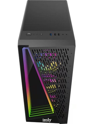 İzoly I5 10400F 4.30 16GB 512GB Nvme RX580 8gb 24" Curved Game Oyun Bilgisayarı Masaüstü Bilgisayar