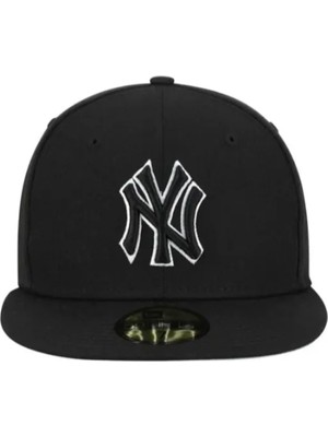 Angelika Ny Hip Hop Siyah Çift Nakışlı Unisex Cap Şapka