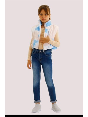 Escabel Kız Çocuk Kot Pantolon 19067 Kot Mavi