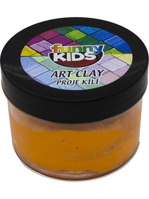 Rich Funny Kids Art Clay Turuncu 40CC 3D Modelleme için Uygun Proje Kili
