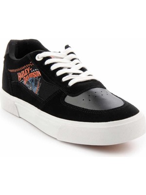 Harley Davidson Black White Erkek Sneaker HD1777038003