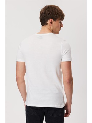 Lee Cooper Huge Erkek O Yaka T-Shirt Off White