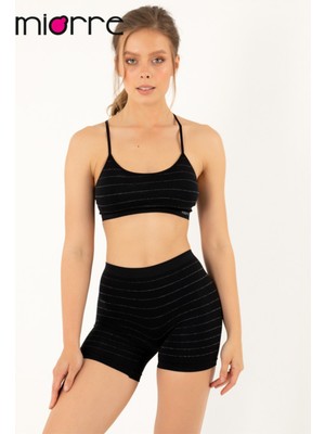 Miorre Shiny Dikişsiz Kaplı Spor Büstiyer