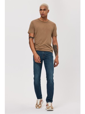 Lee Cooper Jagger Normal Bel Dar Kesim Düz Paça Mavi Erkek Jean Pantolon