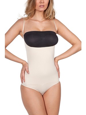 Miorre Kadın Bej Ince Askılı 1 Beden Korse Göğüs Altı Şekillendirici Özellikler ile Rahat Kullanım
