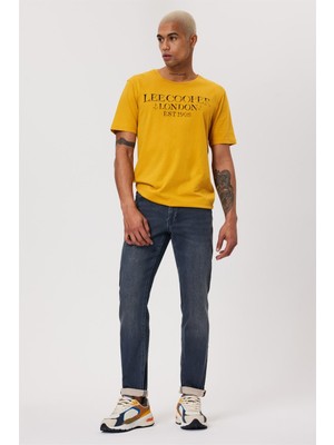 Lee Cooper Jagger Erkek Slım Straıght Dar Kesim Normal Bel Düz Paça Jean Pantolon Gri