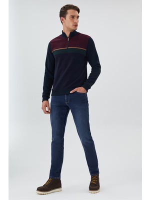 Lee Cooper Wood Erkek Dik Yaka Sweatshirt