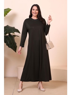 Tesettur Giyim Elbise Boydan Kadin Anne Buyuk Beden Elbise