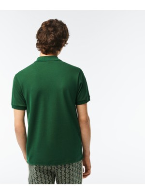 Lacoste Erkek Klasik Fit Yeşil Polo Yaka Tişört