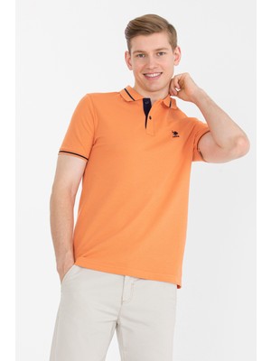 U.S. Polo Assn. Erkek Kiremit Basic T-Shirt 50264890-VR031