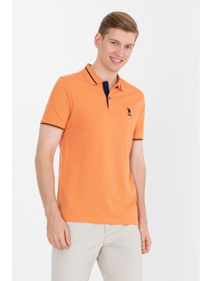 U.S. Polo Assn. Erkek Kiremit Basic T-Shirt 50264890-VR031