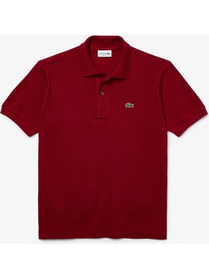 Lacoste Erkek Klasik Fit Bordo Polo Yaka Tişört