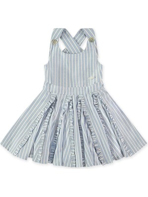 Pan Con Chocolate Kız Çocuk Elbise Mavi