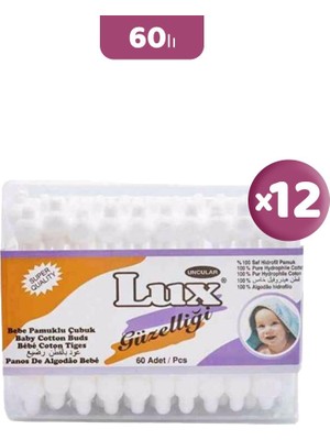Lux Bebe Pamuk Çubuğu 60' Lı x 12