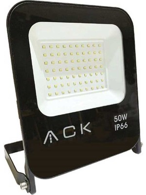 Ayithalat Ack Siyah Kasa 50W 6500K Beyaz LED Projektör AT62-05032