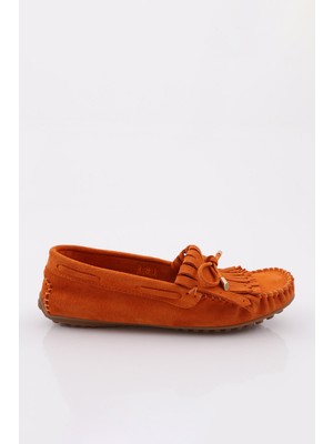 DGN K118 Kadin Püskül Detayli Loafer Ayakkabi