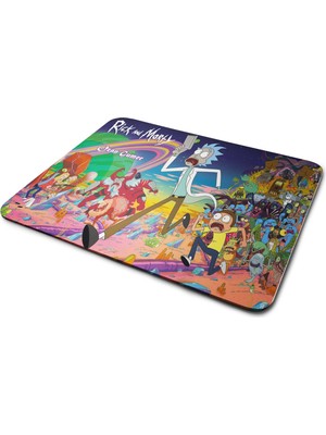 Hediye Zengini Kişiye Özel Rick And Morty Kaçış Tasarım Baskılı Mouse Pad