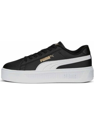 Puma Smash Platform V3 Kadın Günlük Spor Ayakkabı 390758-02 Siyah-Beyaz